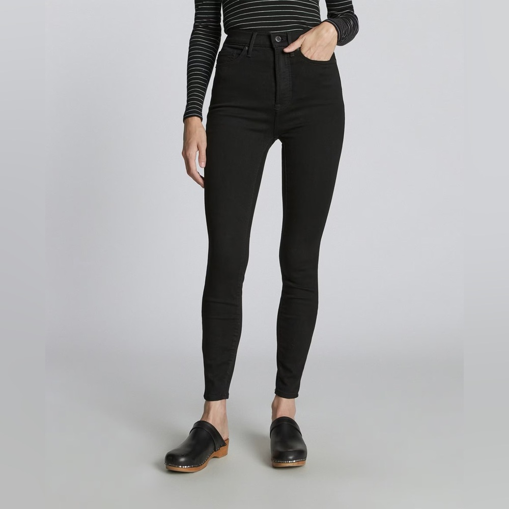 Everlane NWT Way-High Skinny Jean in Black